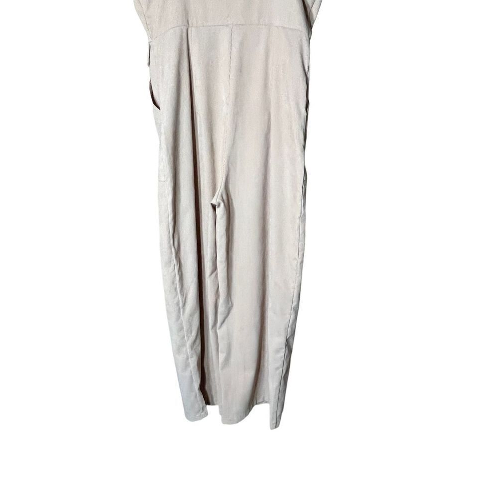 Nasty Gal Corduroy Cream Zip Up‎ Jumpsuit Size 6 - Picture 11 of 11